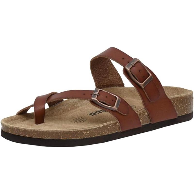 Women Open Design Clogs With Buckle Closure - Comfy Platform Shoes