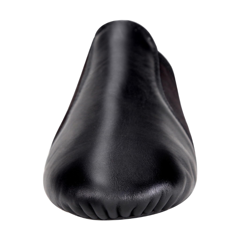 Leather Upper Jazz Shoes Slip-On With Flexible Sole For Dance Practice