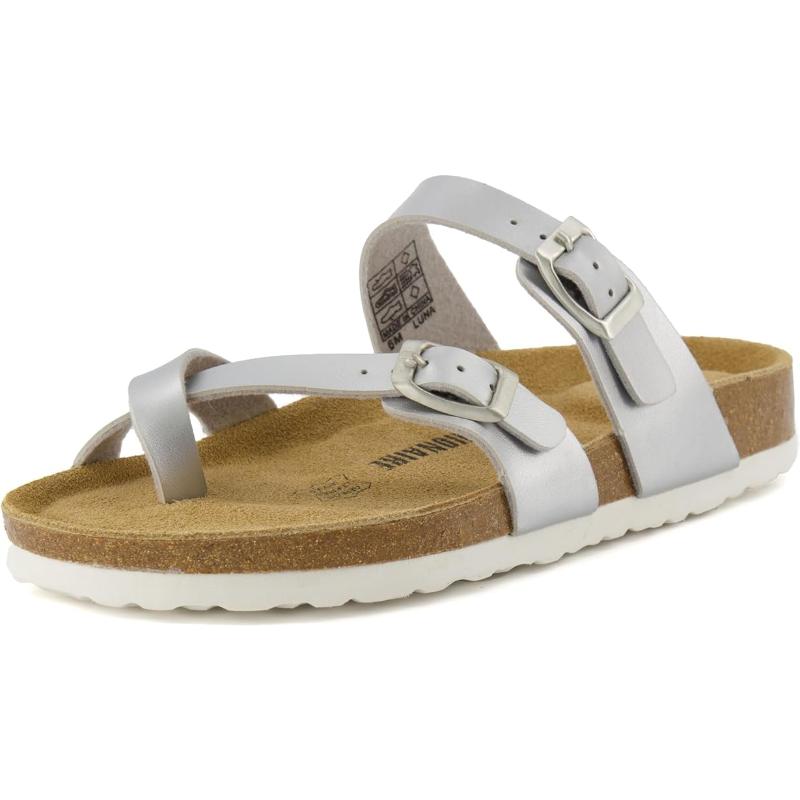 Women Comfort Sandals With Double Buckle