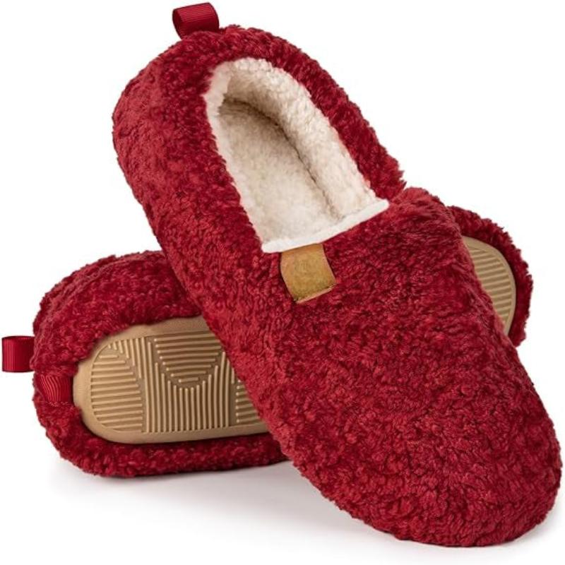 Solid Colored Comfy Plush Style Slippers