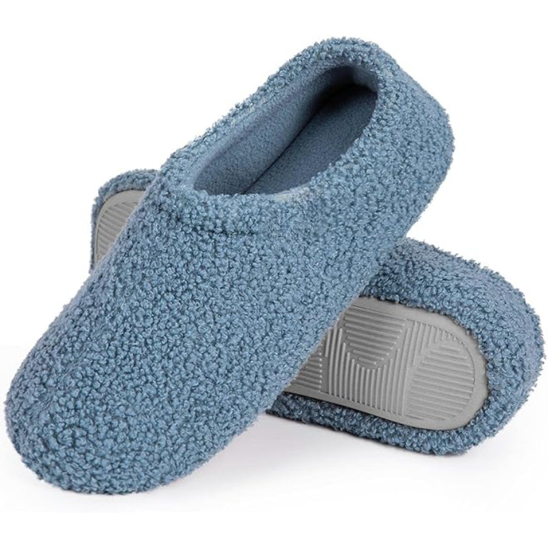 Memory Foam Fuzzy Fur Loafer Slides