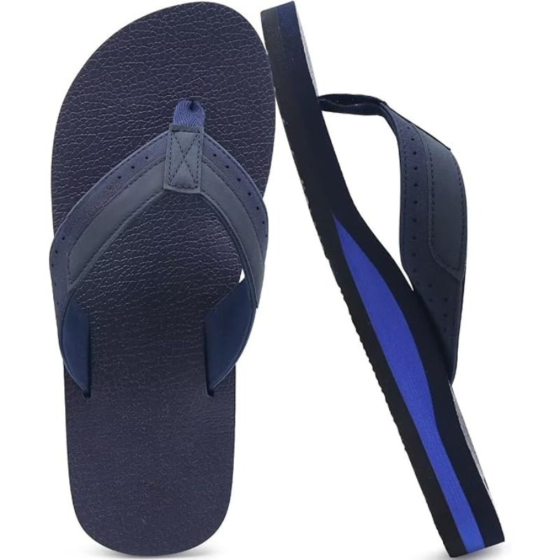 Leather Slip-On Sandals With Cushioned Sole For Arch Support