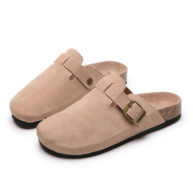 Closed Toe Slippers Leather Boston Clogs Sandals For Men & Women