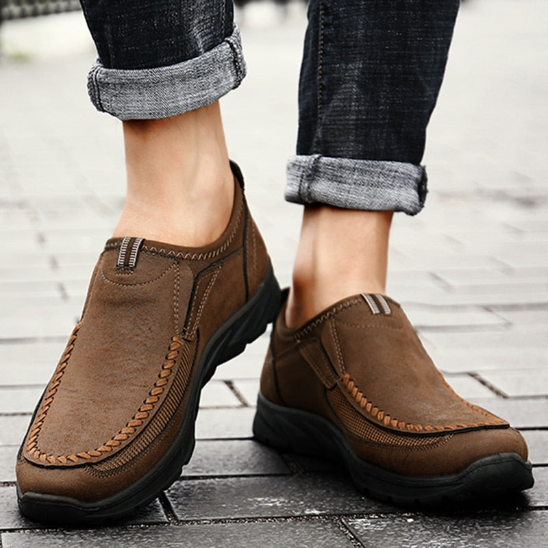 Men Casual Leather Loafer Shoes