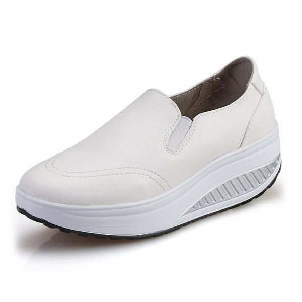 Comfy Slip-On Matte Platform Shoes